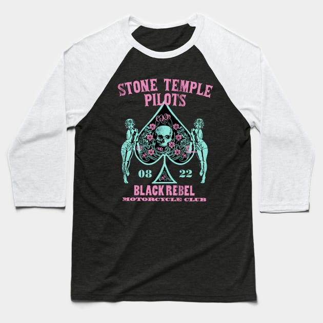 STP Black Club Baseball T-Shirt by The Red Bearded Realtor